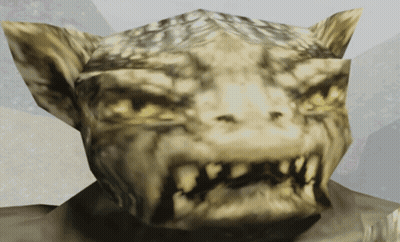 Monster Face With Sharp Teeth GIF