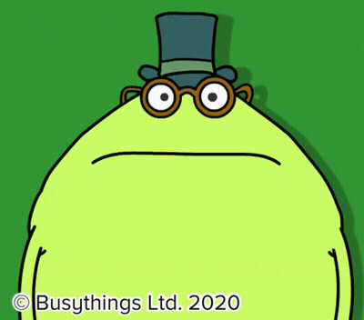 Monster Glasses Top Hat Says Busythings Ltd 2020 GIF