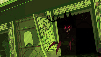 Monster In A Doorway GIF