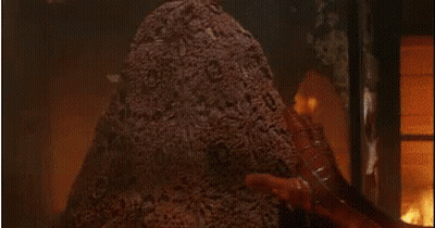 Monster In Front Of Fire GIF