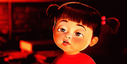 Monster Inc. Boo Blank Stare GIF