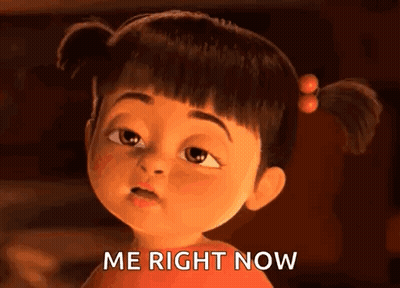 Monster Inc Character Saying Me Right Now GIF