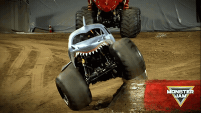 Monster Jam Shark Monster Truck Advertisement GIF