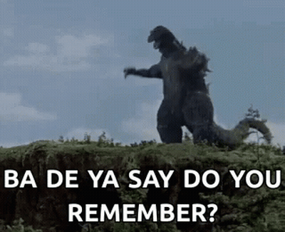 Monster On Hill Saying A De Ya Say Do You Remember GIF
