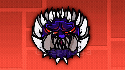 Monster On Red Background Saying Defining GIF