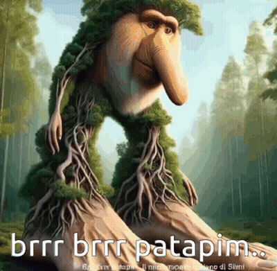 Monster Painting Saying Brrr Brrr Patapim GIF