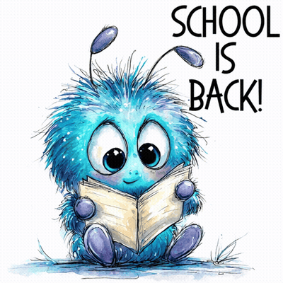 Monster Reading Book School Is Back