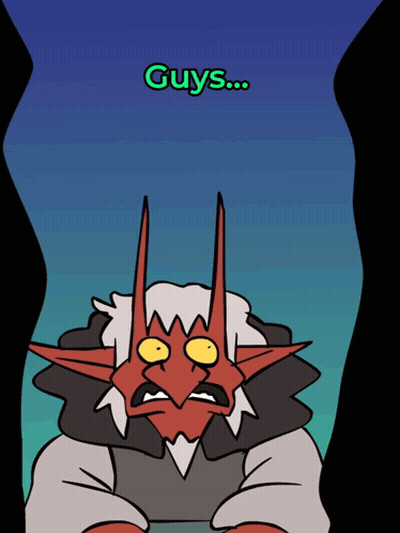 Monster Saying Guys GIF