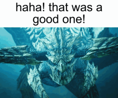 Monster Saying Haha That Was A Good One GIF