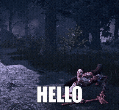 Monster Saying Hello GIF