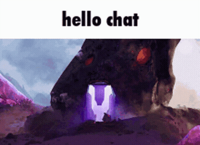 Monster Saying Hello Chat GIF