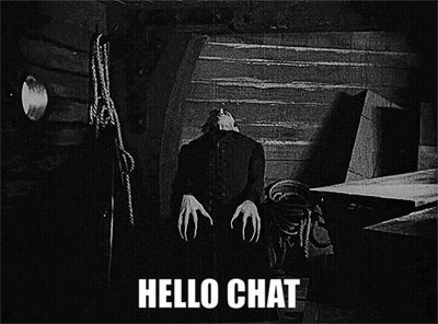 Monster Saying Hello Chat GIF