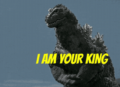 Monster Saying I Am Your King GIF