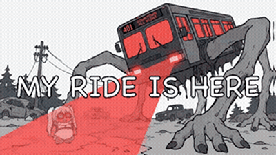 Monster Saying My Ride Is Here GIF