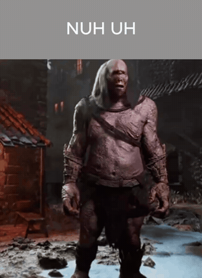 Monster Saying Nuh Uh GIF