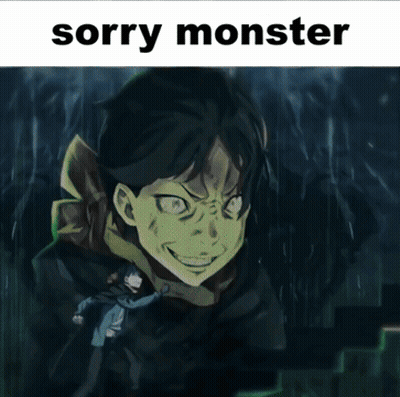 Monster Saying Sorry Monster GIF