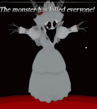 Monster Saying The Monster Has Killed Everyone GIF