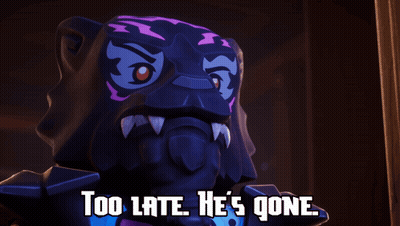 Monster Saying Too Late He Is Gone GIF