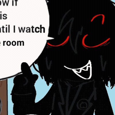 Monster Speech Bubble Saying Now It Is Until I Watch The Room GIF