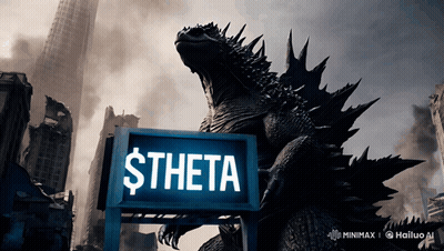 Monster Standing Before $ Theta Sign GIF