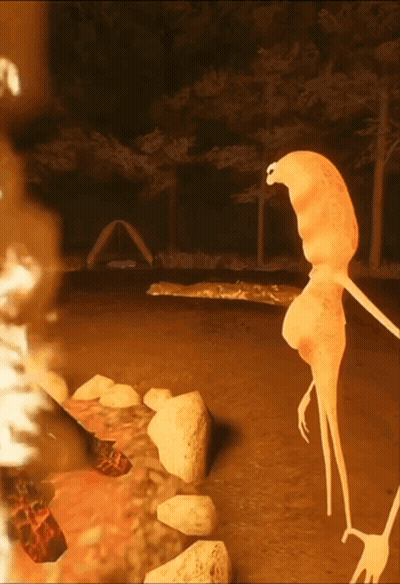 Monster Standing In Forest GIF