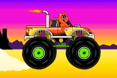 Monster Truck Devil GIF
