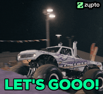 Monster Truck Saying Lets Goood GIF