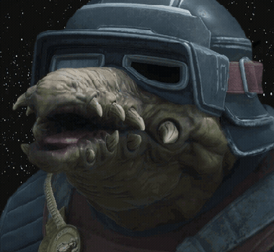 Monster Wearing Helmet and Goggles With Clock on Chest