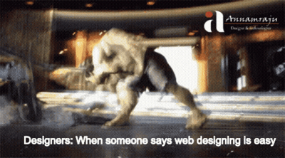 Monster When Someone Says Web Designing Is Easy GIF