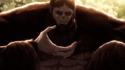 Monster With Beard Holding Person's Hand GIF