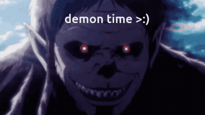 Monster With Demon Time GIF