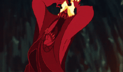 Monster With Flames Coming Out Of Head GIF