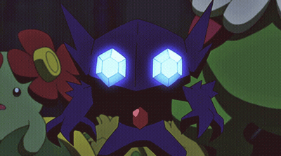 Monster With Glowing Blue Eyes GIF