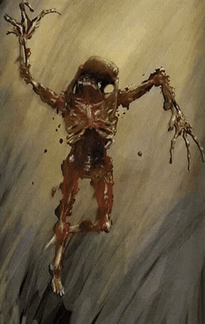 Monster With Hat Painting GIF