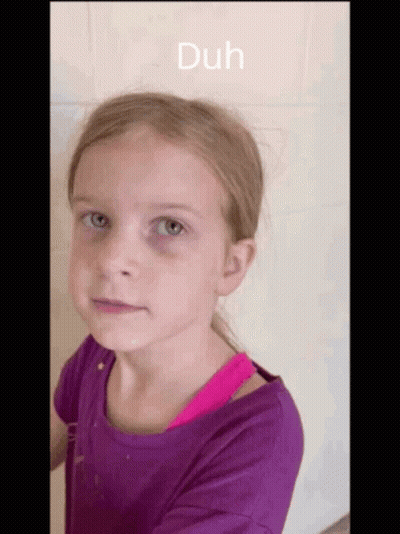 Monster With I Love Cum Text GIF