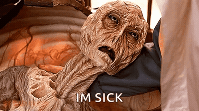 Monster With Im Sick Words GIF