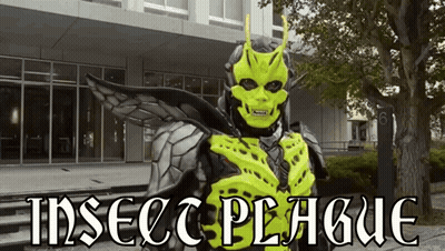 Monster With Insect Plague GIF