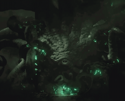 Monster With Large Eye And Tentacles GIF