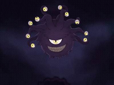 Monster With Many Eyes And Lightning GIF