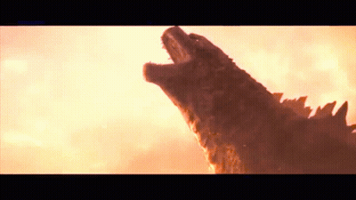 Monster With Mouth Open In Sky GIF