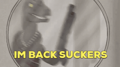 Monster With Open Mouth In Dark GIF