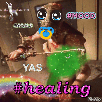 Monster With Pacifier #Mood Yas #Healing GIF
