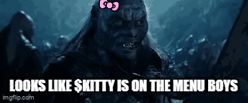 Monster With Pink Bow Looks Like Kitty Is On The Menu Boys GIF
