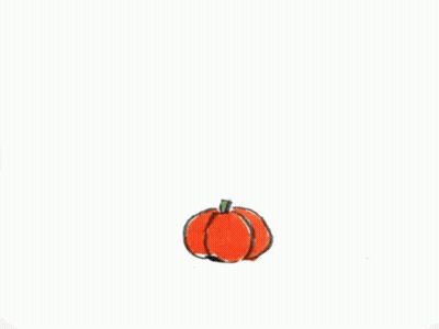Monster With Pumpkin On Head GIF