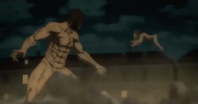 Monster With Sharp Teeth And Skull Face GIF