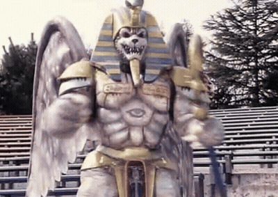 Monster With Wings And Pharaoh Costume GIF