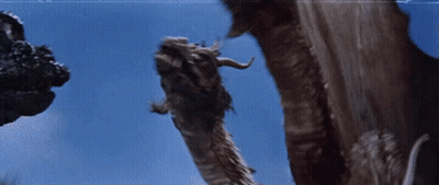 Monsters Fighting In Movie GIF