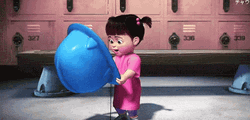 Monsters Inc Boo Trying The Safety Hat GIF