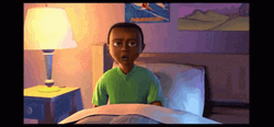 Monsters Inc Character In Bed Confused GIF