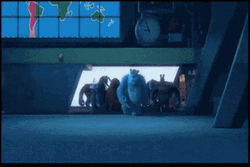 Monsters Inc Characters Ready To Fight GIF